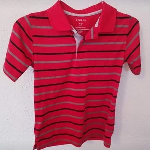 Boys Striped Polo Shirt